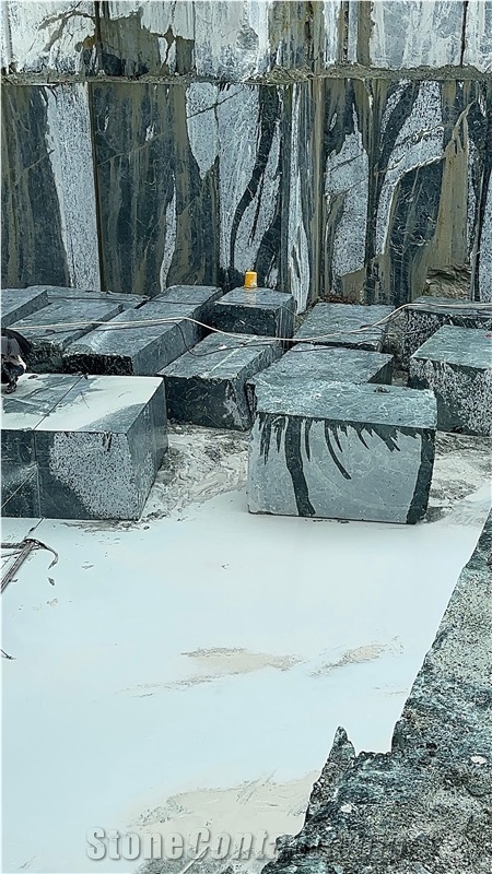 Indian Imperial Green Marble Blocks