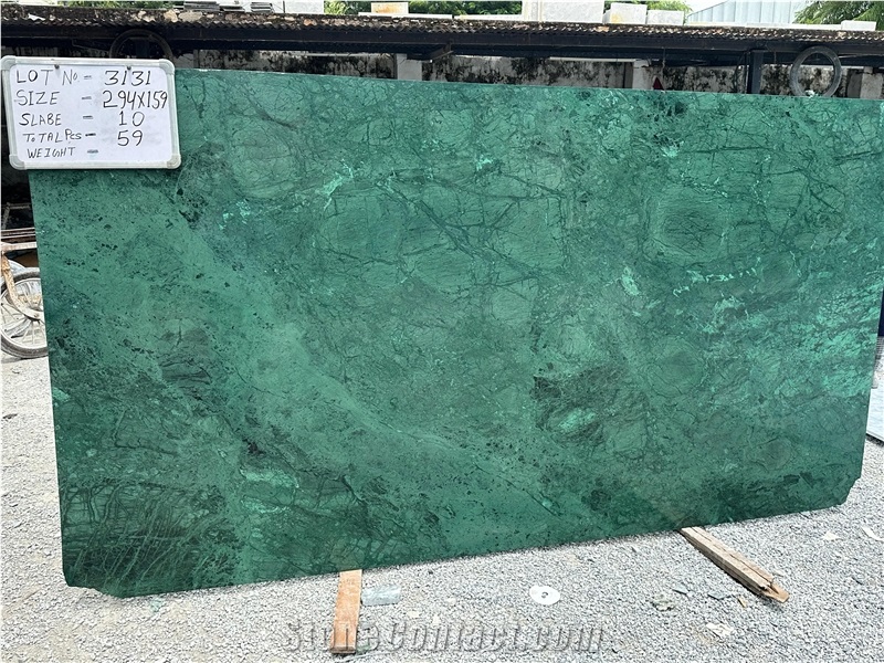Veena Green Marble Slabs