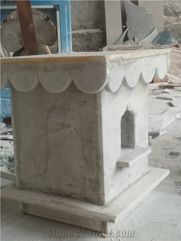 White Marble Tulsi Kyara Home Decor Products