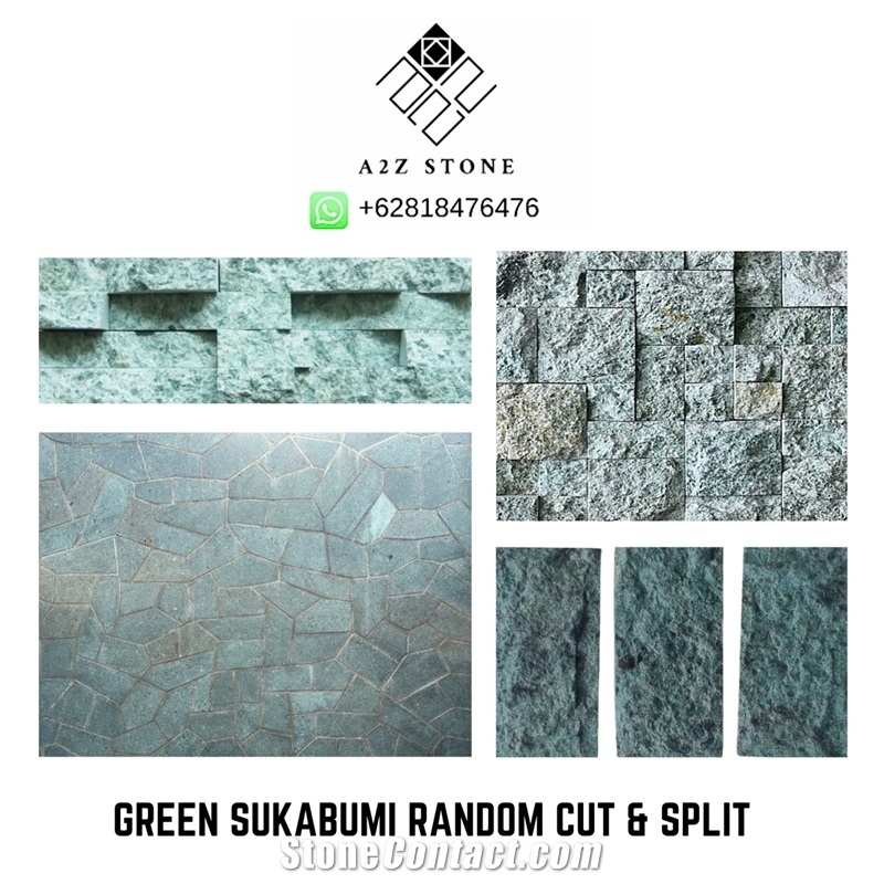 Sukabumi Stone Tiles, Sukabumi Green, Bali Stone, Pedra Hijau