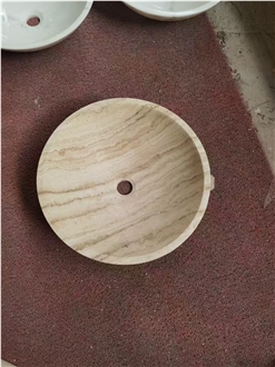 Pebble Stone Round Wash Basin For Bathroom