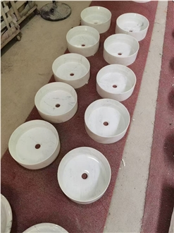 Round Green Onyx Wash Basins For Bathrooms