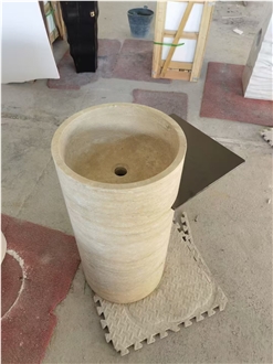 Solid Onyx Pedestal Sink Brown Onyx For Bathrooms