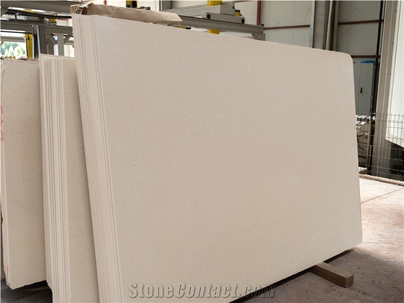 Mocha Cream Limestone Honed Slabs