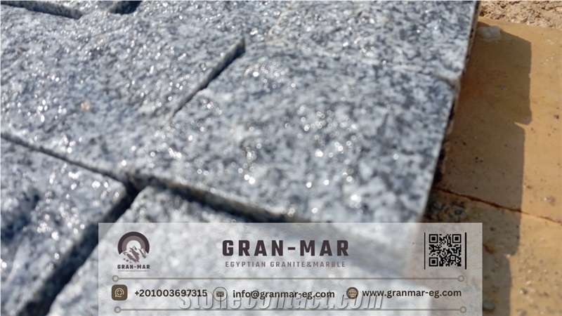 Dark Grey Granite Cubes Cobblestones