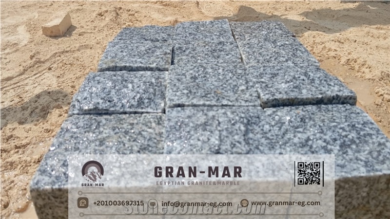Dark Grey Granite Cubes Cobblestones