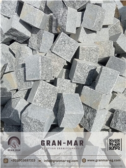 Dark Grey Granite Cubes Cobblestones