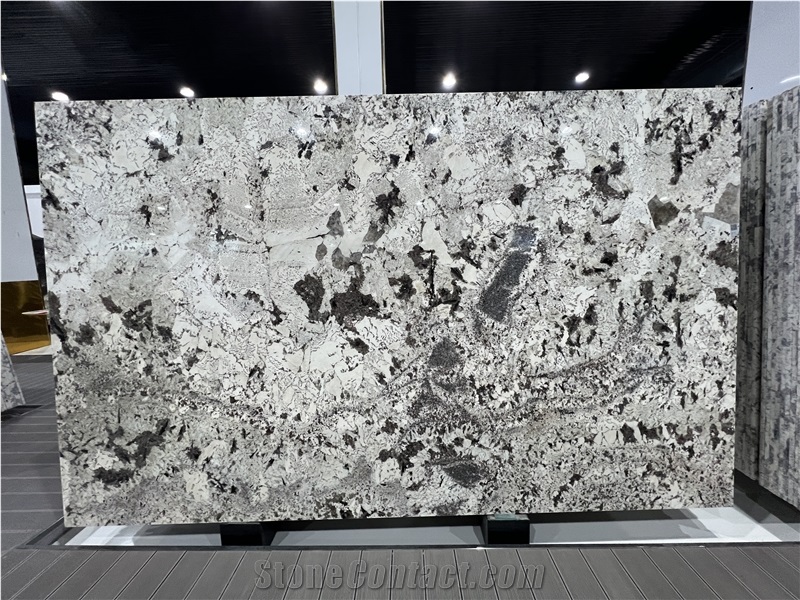 Brazil Splendor White Granite Snow Mountain Orchid Slabs