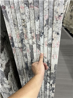Brazil Splendor White Granite Snow Mountain Orchid Slabs