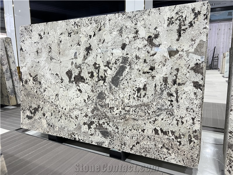 Brazil Splendor White Granite Snow Mountain Orchid Slabs