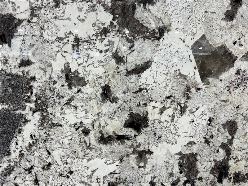 Brazil Splendor White Granite Snow Mountain Orchid Slabs