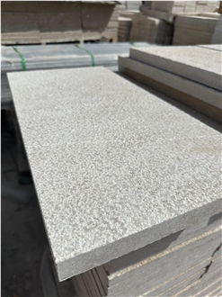 Sinai Pearl Limestone Bush Hammered Tiles