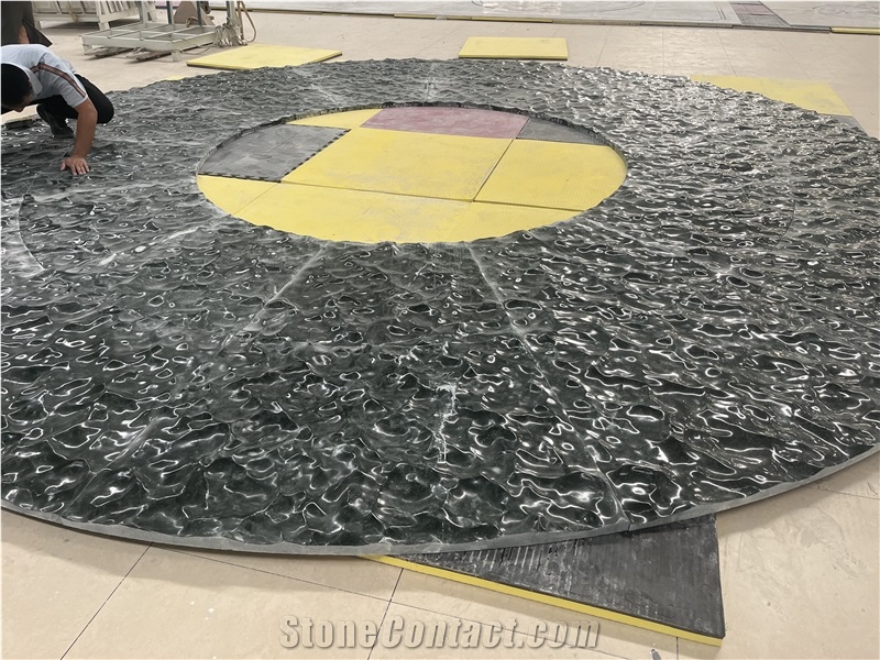 Dark Green Marble CNC Wall Panels