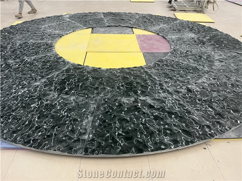 Dark Green Marble CNC Wall Panels