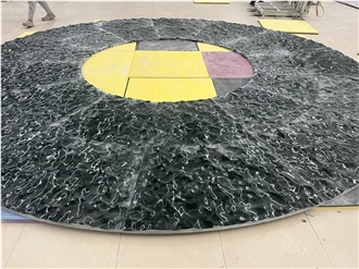 Dark Green Marble CNC Wall Panels