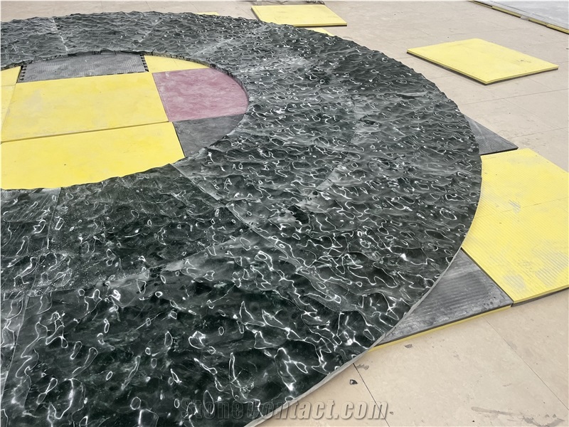 Dark Green Marble CNC Wall Panels