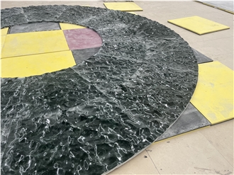 Dark Green Marble CNC Wall Panels