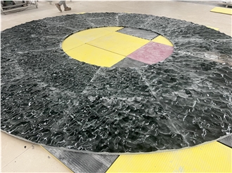 Dark Green Marble CNC Wall Panels