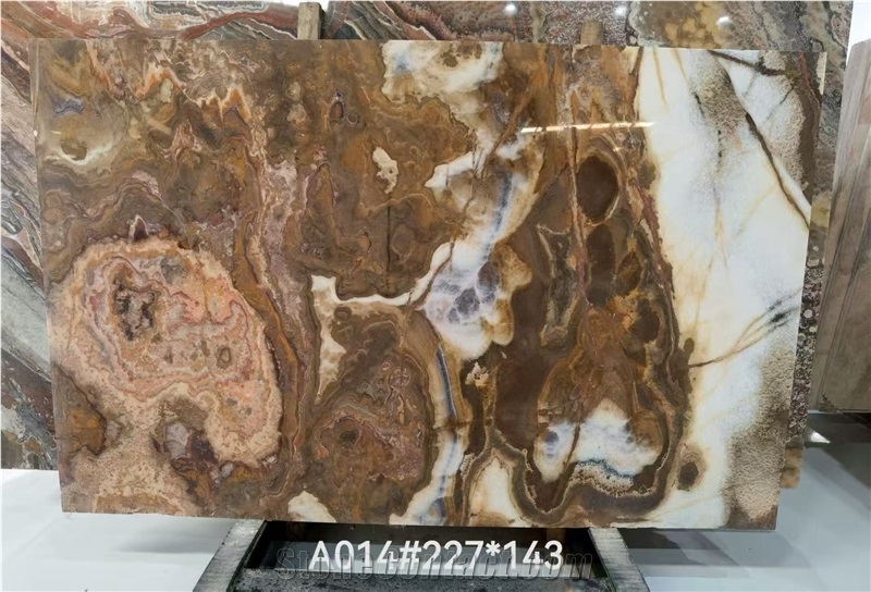 Translucent Red Onyx Slabs