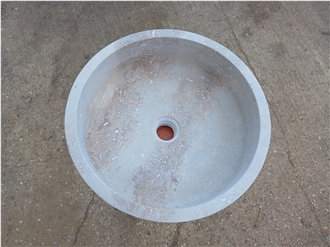 Travertine Round Wash Basins