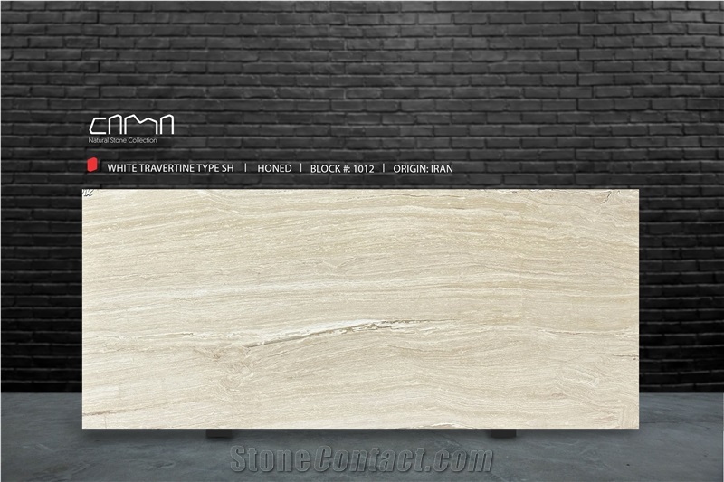 White Travertine Slabs