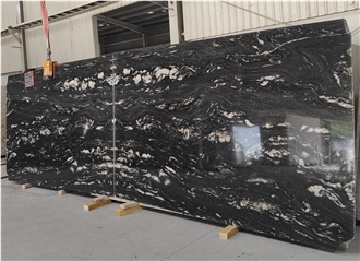 Cosmic Black Granite Slabs 2Cm Polished