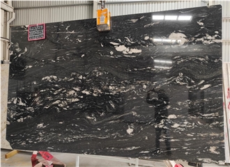 Cosmic Black Granite Slabs 2Cm Polished