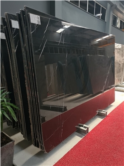 Alexander Black Marble Slabs