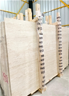 Ivory White Travertine Slabs