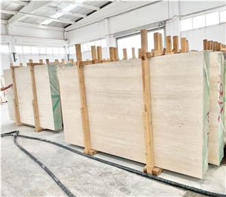 Ivory White Travertine Slabs