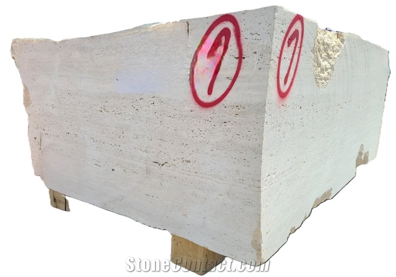 Light Travertine Blocks