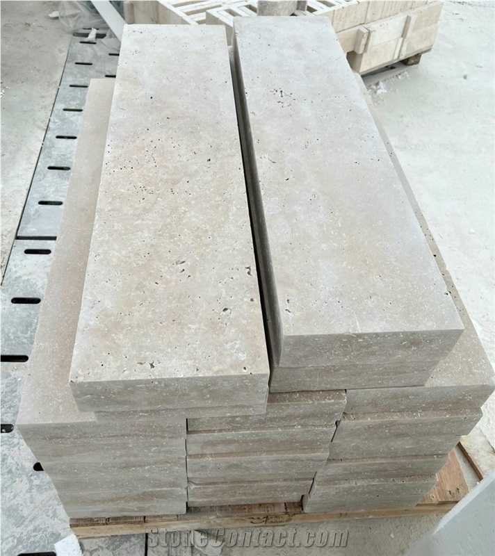 Travertine Block Exterior Steps
