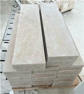Travertine Block Exterior Steps