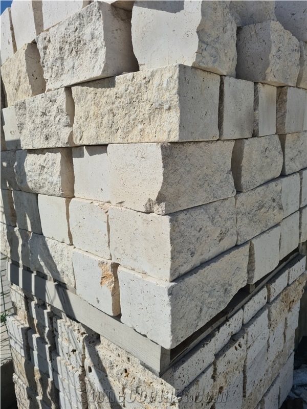 Travertine Sawn Cut Masonry Stone Bricks