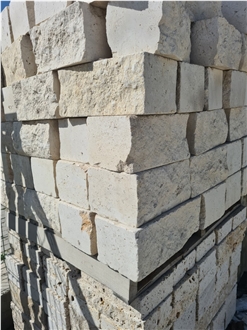 Travertine Sawn Cut Masonry Stone Bricks