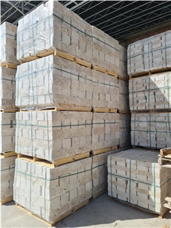 Travertine Sawn Cut Masonry Stone Bricks