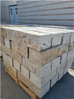 Travertine Sawn Cut Masonry Stone Bricks