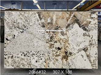 Brazil White Pandora Quartzite Slabs Cutting Wall Tile