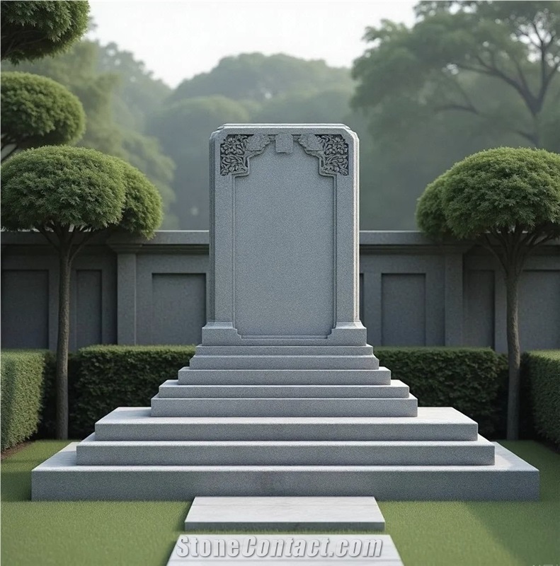 Carving Granite Engraved Tombstones