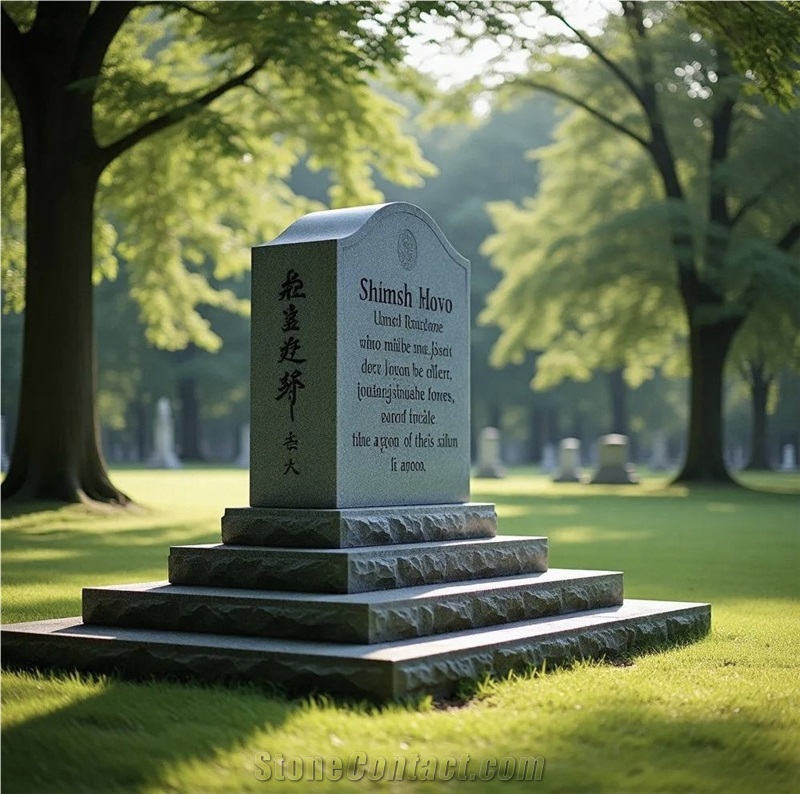 Carving Granite Engraved Tombstones