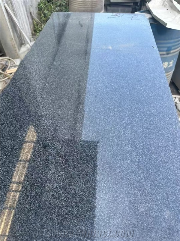 Customized Black Granite Asian, Japanese Style Tombstones