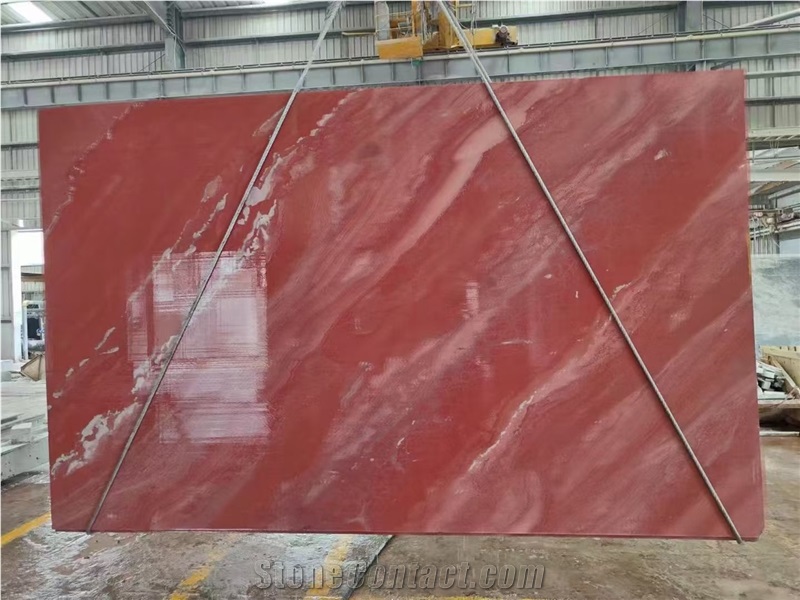Jasper Red Quartzite Slabs Cutting Wall Tile