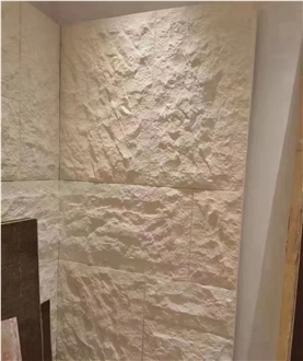 Turkey Natural Surface White Sand Limestone Wall Tiles