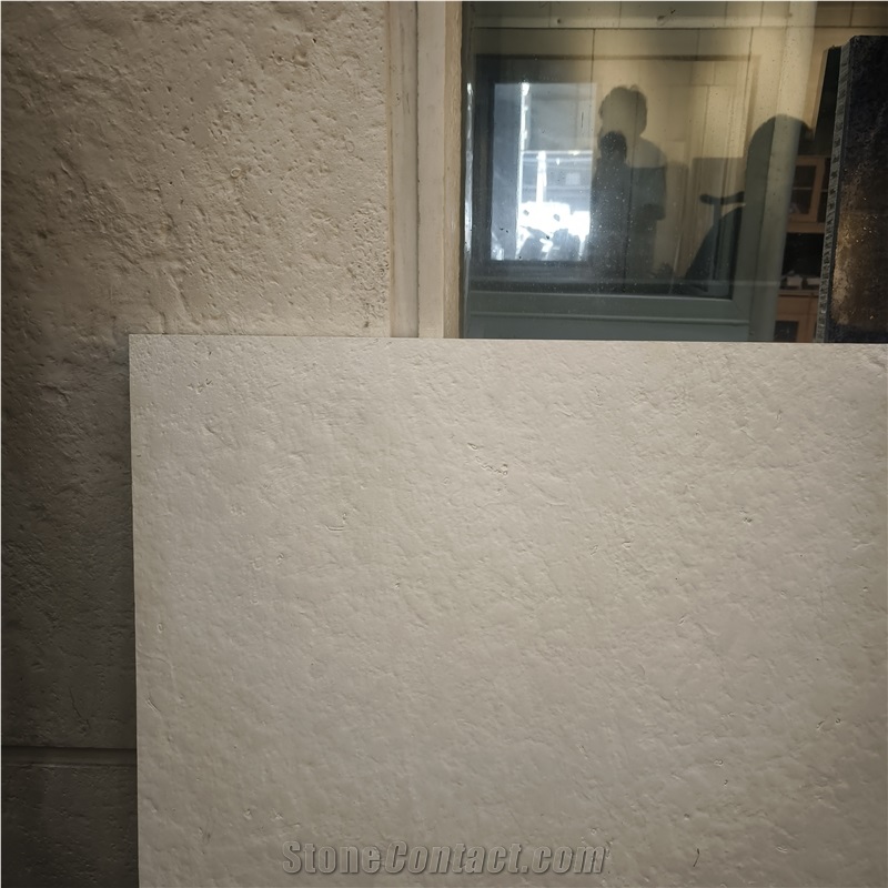 Turkey White Sand Limestone Natural Surface Tiles For Hotel Interior Wall