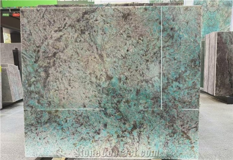 Amazon Green Quartzite Slabs For High-End Decoration