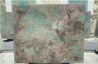 Amazon Green Quartzite Slabs For High-End Decoration