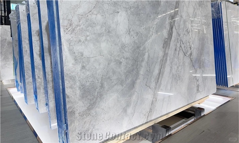 Armani Silver Marble Slabs For Wall Floor