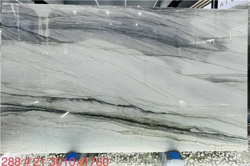 Bethany Blue Quartzite Slabs For Interior High-End Decor