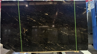 Black Cosmic Granite Slabs For Interior Design