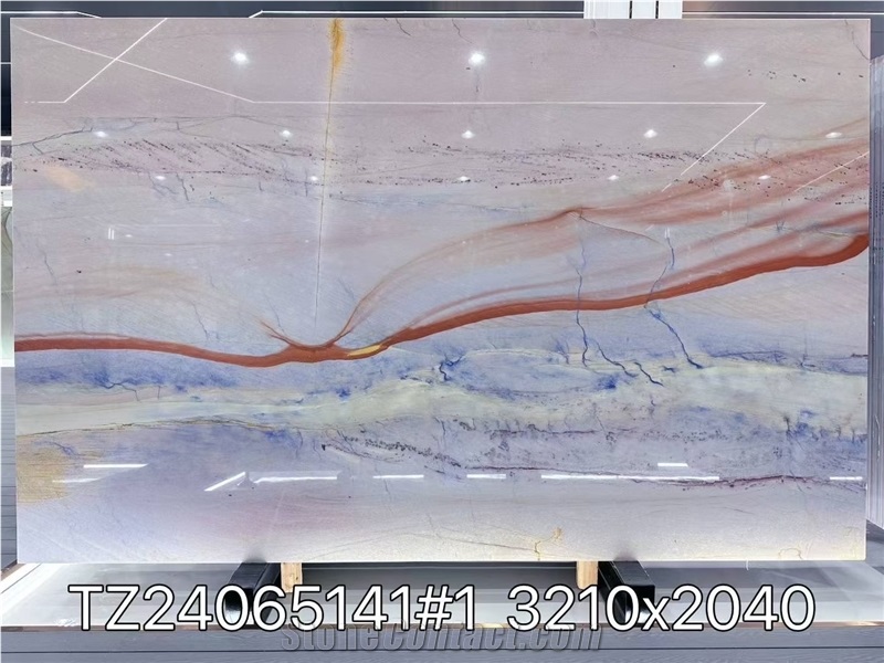 Blue Lagoon Azul Imperial Grand Skylight Quartzite Slabs
